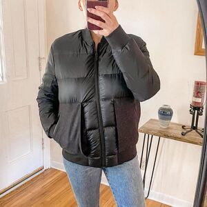 Lululemon Roam Far Wool Bomber Puffer Coat Reversible